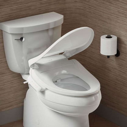 PureWash E525 Elongated Bidet Seat with Continuously Heated Water, Automatically UV Light Self-Cleaning Stainless Steel Wand, Front and Rear Wash Modes, Adjustable Water Temperature and Pressure, Quiet-Close, and Quick-Release Technologies