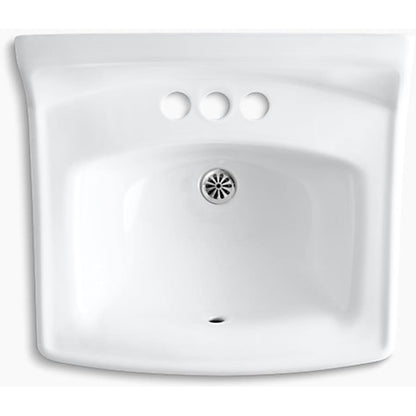 Greenwich 20-3/4" Wall Mounted Bathroom Sink with 3 Holes Drilled and Overflow