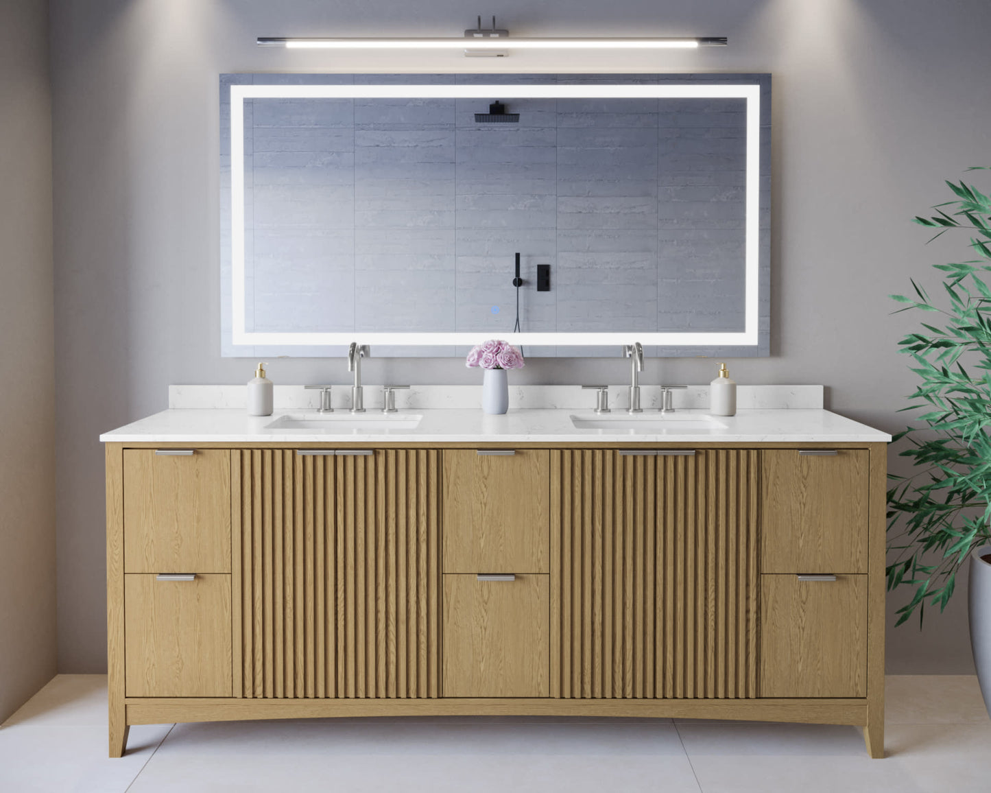 Palmilla Double Bathroom Vanity - 84W x 35H x 22D