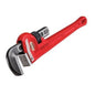 Straight Pipe Wrench, 3/4 in, Forged Hook Jaw, Ductile Iron Handle