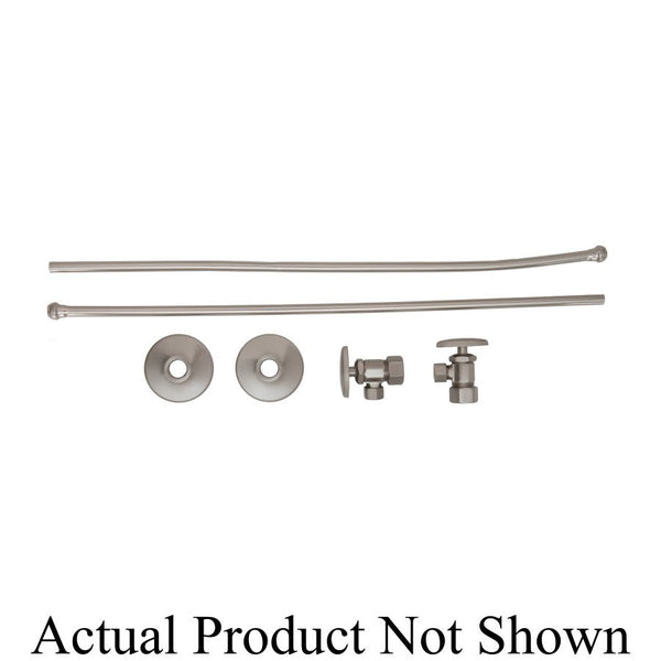 Lavatory Supply Set, 6 Pieces, Satin Nickel