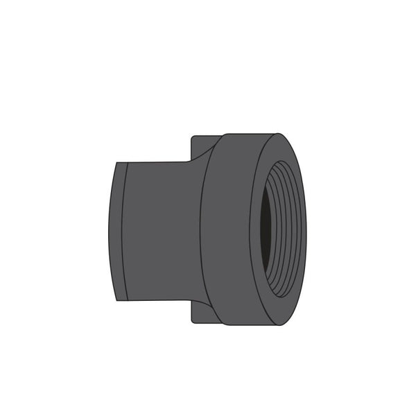 Adapter, 2 x 1-1/2 in, No Hub x FNPT, Cast Iron