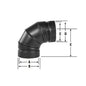 Round Vent Elbow, 6 in Dia