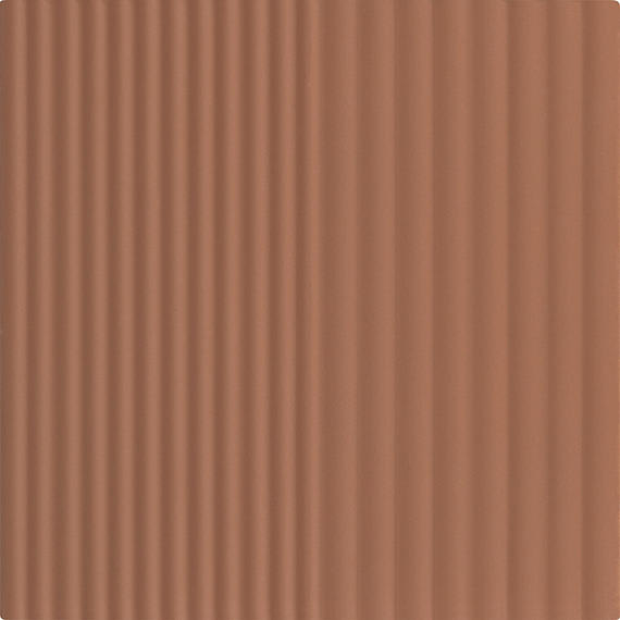 Rhyme and Reason Warm Terracotta Square, Ripple Mix 6X6 Matte