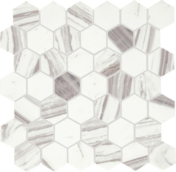 Eclessia Marble Volakas Hexagon 2X2 Honed