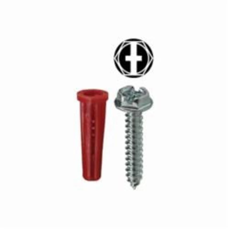 Screw Anchor Kit, #10 , Electrogalvanized