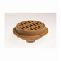 2140 Floor Drain, 4 in Outlet, No Hub, 12 in Round Cast Iron Top