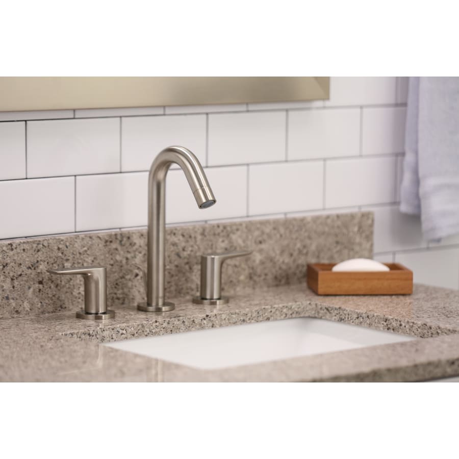 Logis 1.2 GPM Widespread Bathroom Faucet with EcoRight and ComfortZone Technologies - Drain Assembly Included