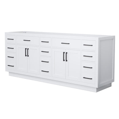Beckett Double Bathroom Vanity with Toe Kick - 83W x 34.25H x 21.5D