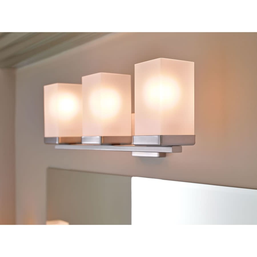 90 Degree 20" Wide 3 Light Reversible Bathroom Vanity Light Fixture