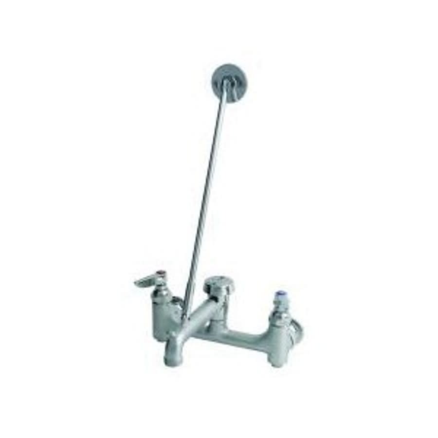 Utility Sink Faucet, Wall Mount, ADA, Lever Handle, Polished Chrome