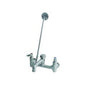 Utility Sink Faucet, Wall Mount, ADA, Lever Handle, Polished Chrome