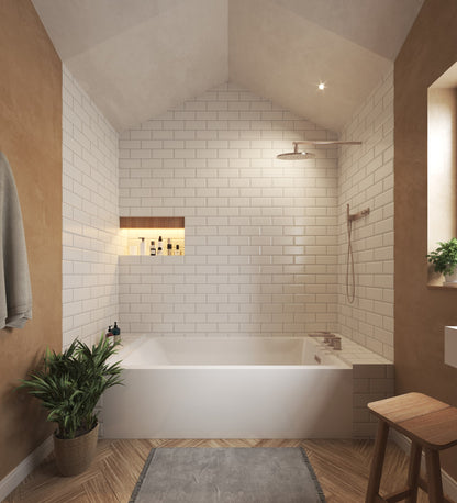 Grayley Alcove Bathtub - 60W x 22H x 36D