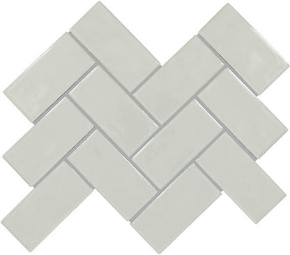 Artezen Ideal Gray Herringbone 2X4 Glossy