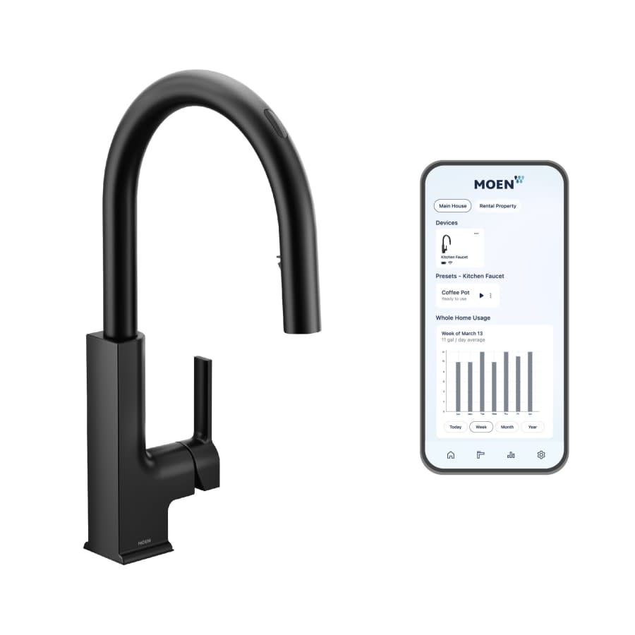 STo Smart Faucet 1.5 GPM Single Hole Pull Down Kitchen Faucet with Voice Control