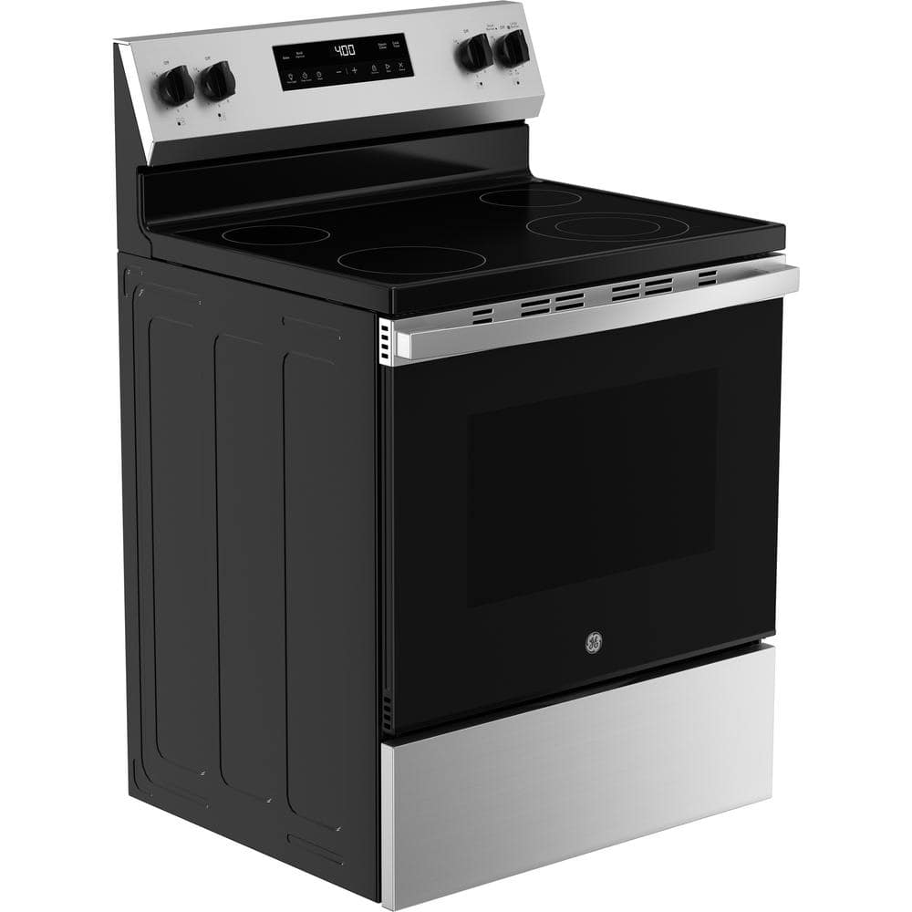 30 in. 4 Burner Element Free-Standing Electric Range in Stainless Steel