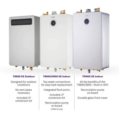 Greentherm T9800 SEO 199 - 11.2 GPM Residential Natural Gas or Liquid Propane Outdoor Gas Tankless Water Heater