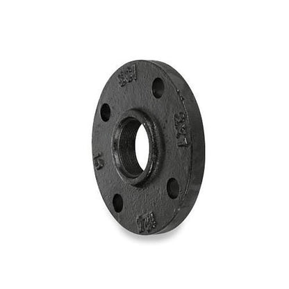 Companion Flange, 3 x 2-1/2 in, FNPT, 7-1/2 in OD, Malleable Iron, Black