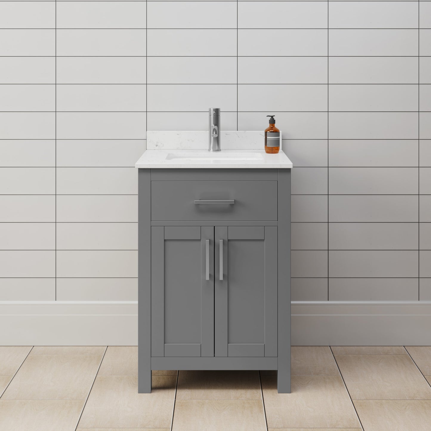 Beckett Single Bathroom Vanity - 24W x 35H x 22D