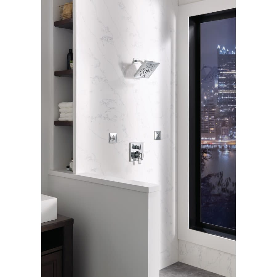 Ara 17 Series Pressure Balanced Valve Trim with Integrated Volume Control and 3 Function Diverter for Two Shower Applications - Less Rough-In