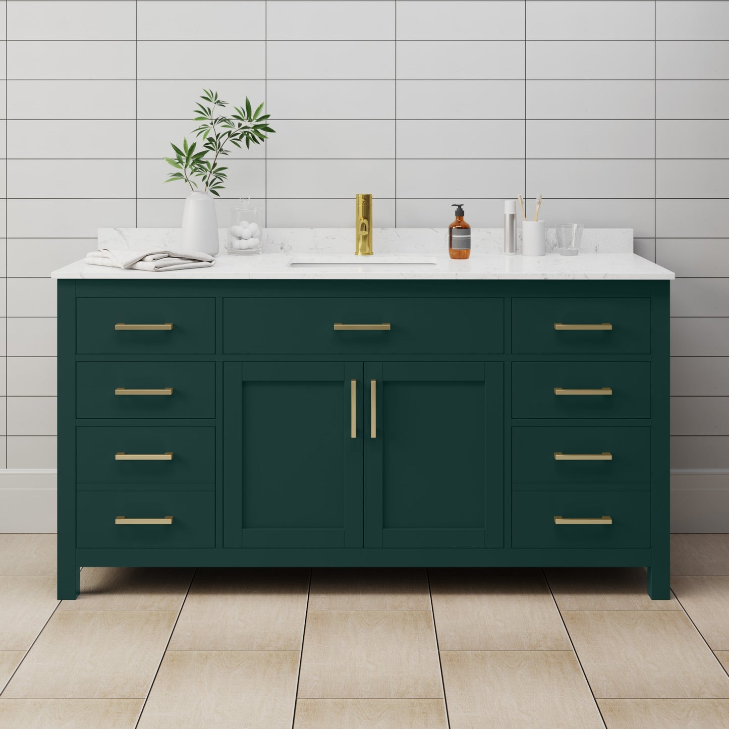 Beckett Single Bathroom Vanity - 66W x 35H x 22D
