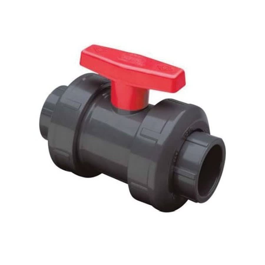 1-Piece Ball Valve, 1/2 in, Union FNPT or Socket, Standard Port, CPVC Ball, CPVC