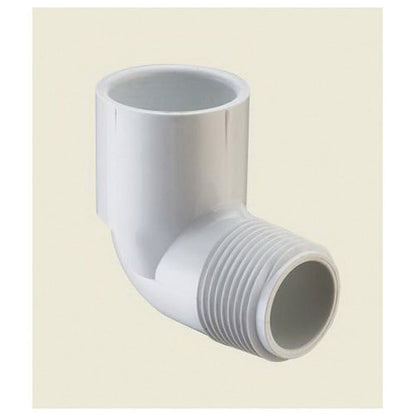 90 deg Elbow, 1-1/2 in, Socket x MNPT, SCH 40/STD, PVC