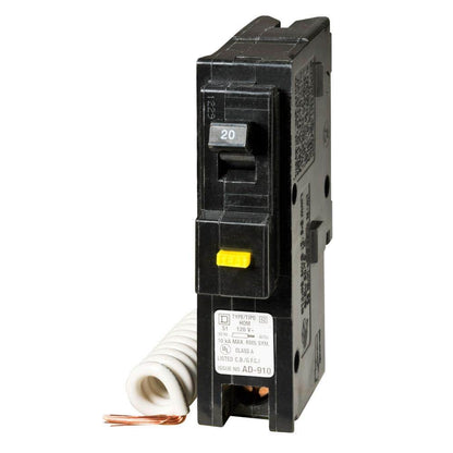 Homeline 20 Amp Single-Pole GFCI Circuit Breaker