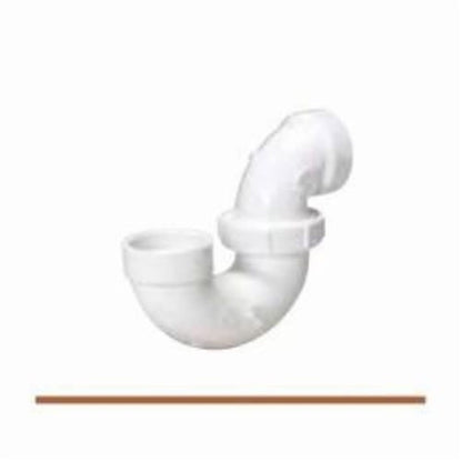 P-Trap, 1-1/2 in, Hub, DWV, PVC