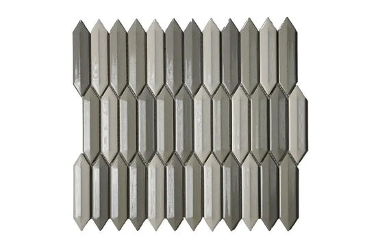 BG MIXED COLOR 3D PICKET 12X12 MOSAIC