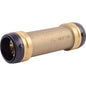 Coupling, 1-1/2 in, Push, Brass