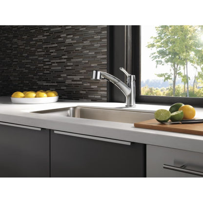 Collins Pull-Out Spray Kitchen Faucet with Optional Escutcheon Plate - Includes Lifetime Warranty