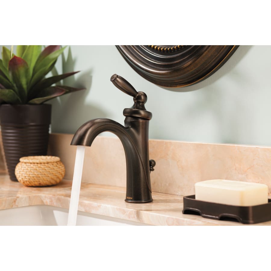 Single Handle Single Hole Bathroom Faucet from the Brantford Collection (Valve Included)