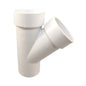 Street Wye, 3 x 2 in, Spigot x Hub, DWV, PVC