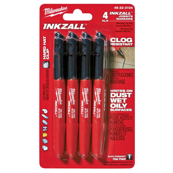 INKZALL™ Marker, Fine Line Tip, Black