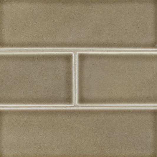 Artisan Taupe Subway Tile 4x12