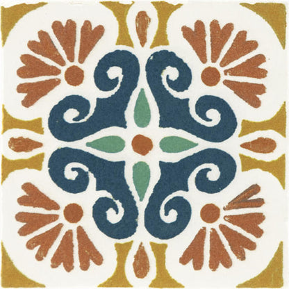 Cotto Revival Valencia Square, Handcrafted 4X4 Glossy