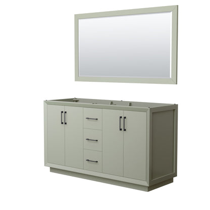 Strada Double Bathroom Vanity - 59.25W x 34.25H x 21.75D