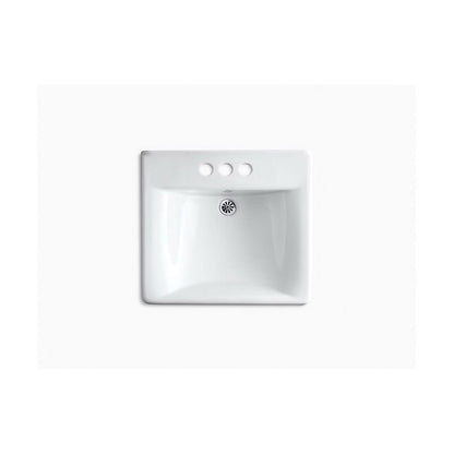 Soho® Wall Mount Lavatory Sink, ADA, 20 x 18 x 7 in, Vitreous China, White