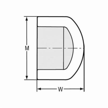 Cap, 1-1/4 in, Socket, SCH 40/STD, PVC