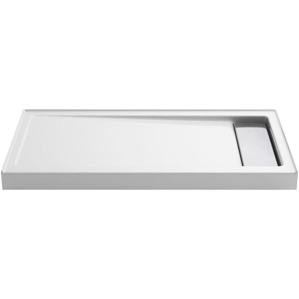 Bellwether 60" x 32" Single Threshold Shower Base with Recessed Center Right Drain