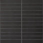 Le Cafe Black 1x6 Straight Stack Mosaic Matte