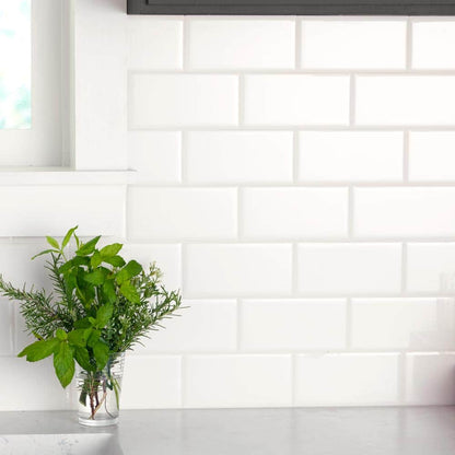 Restore 3 in. x 6 in. Ceramic Bright White Subway Tile (12.5 sq. ft. / Case)