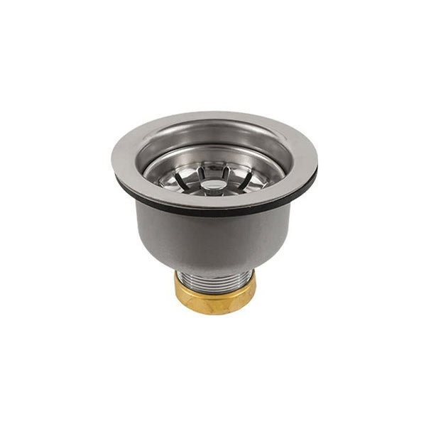 Snap-N-Loc® DESIGNERS Basket Sink Strainer, 304/304L Polished Stainless Steel Steel, Polished