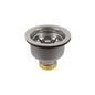 Snap-N-Loc® DESIGNERS Basket Sink Strainer, 304/304L Polished Stainless Steel Steel, Polished