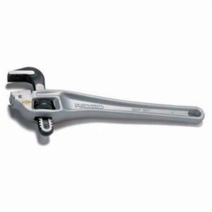 24 Series Offset Pipe Wrench, 3 in, 24 in OAL, Hook Jaw, Aluminum Handle, Standard Adjustment, Silver