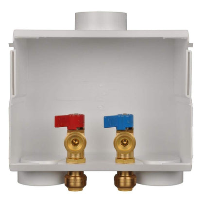 SharkBite 1/2 in. Push-to-Connect x 3/4 in. MHT Brass Washing Machine Outlet Box