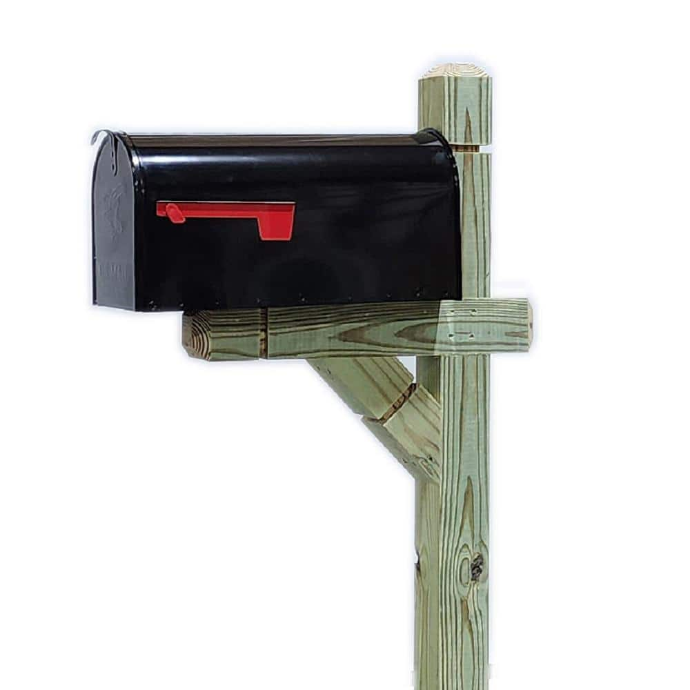 Fancy Treated Pine Mailbox Post