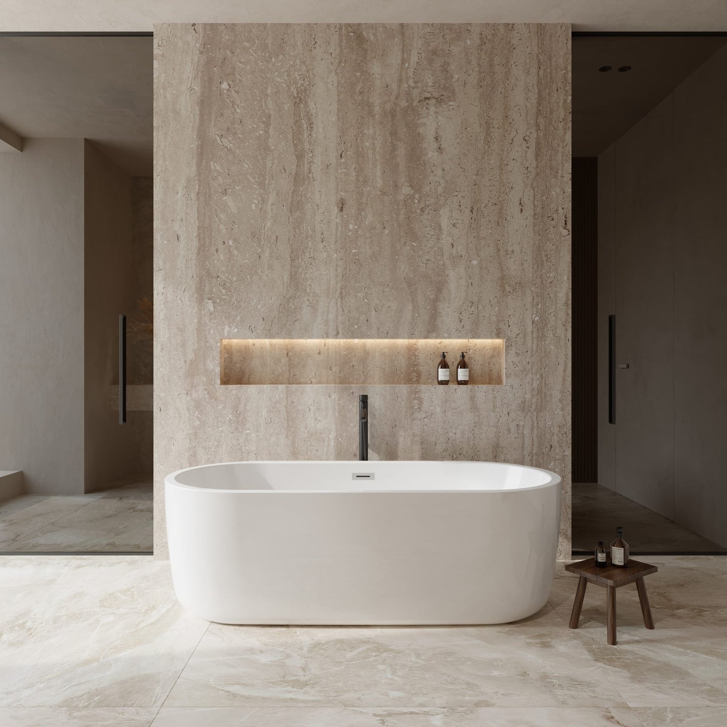 Juliette Freestanding Bathtub - 71W x 23H x 31.5D