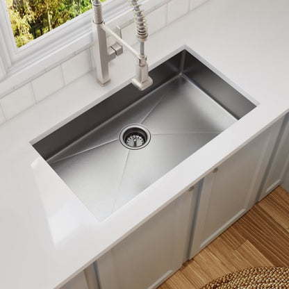 Scovin 1.8 GPM Single Hole Pre-Rinse Pull Down Kitchen Faucet - Includes Escutcheon